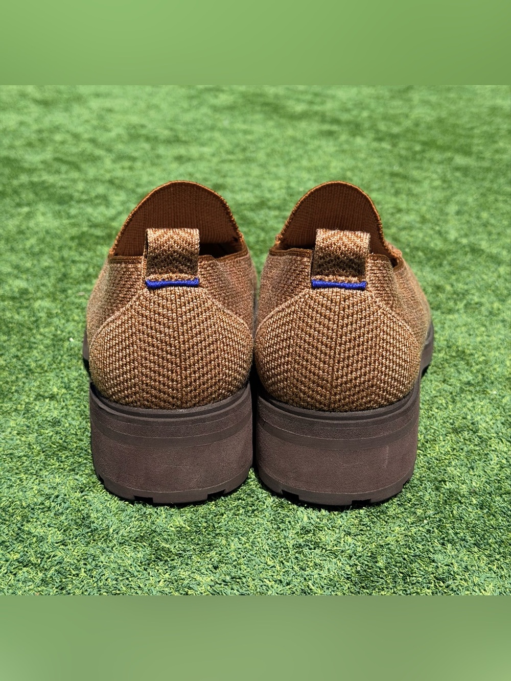 Rothy’s The Lug Loafer Women's Size 12 Brown Casual Formal Herringbone - Picture 5 of 10